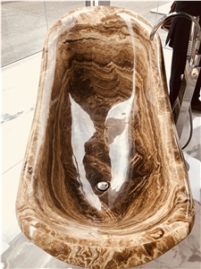 Luxury Brown Onyx Bathtub Luxury Brown Onyx Bathtub