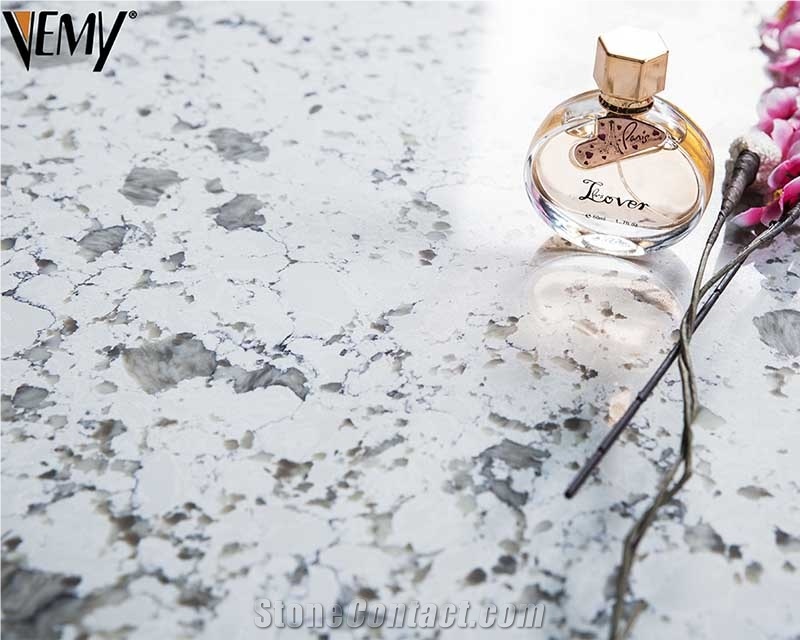 Vm520 China Quartz Slab Polished Engineered Stone