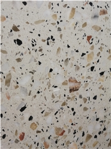 Beige Cement Terrazzo Slab and Flooring Tiles