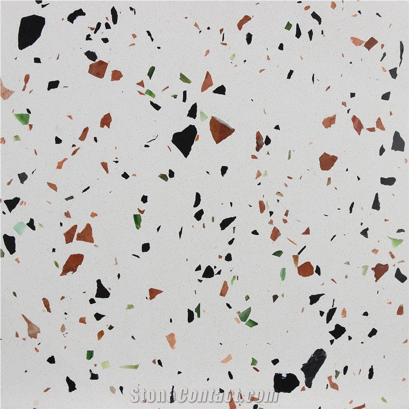 Beige Cement Terrazzo Slab and Flooring Tiles