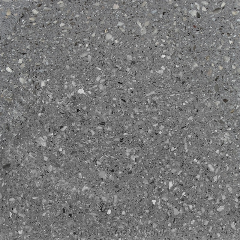 Gray Terrazzo Floor Tile and Slab
