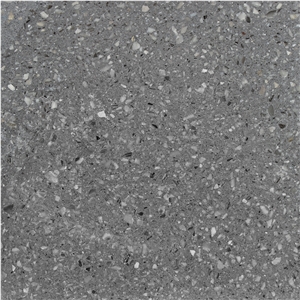 Gray Terrazzo Floor Tile and Slab