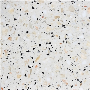 White Cement Terrazzo Tiles