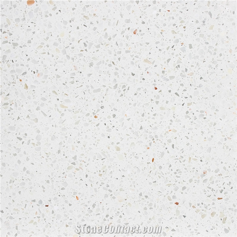 White Cement Terrazzo Tiles