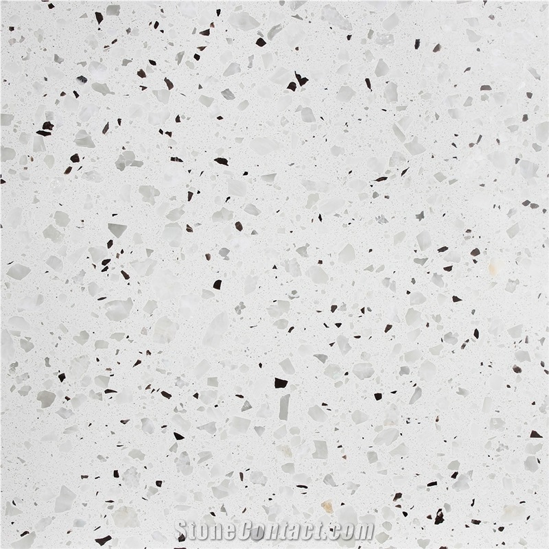 White Cement Terrazzo Tiles