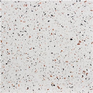 White Cement Terrazzo Tiles