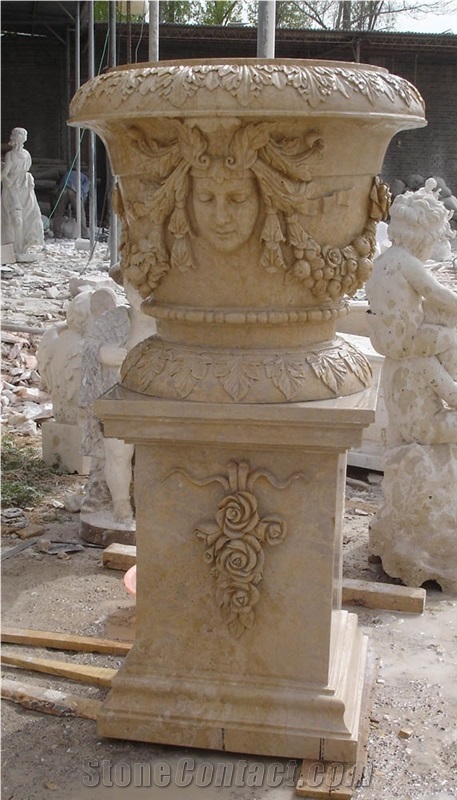Large Stone Plant Pots
