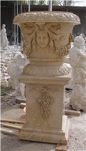Large Stone Plant Pots