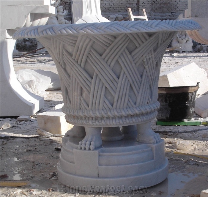 Large Stone Plant Pots