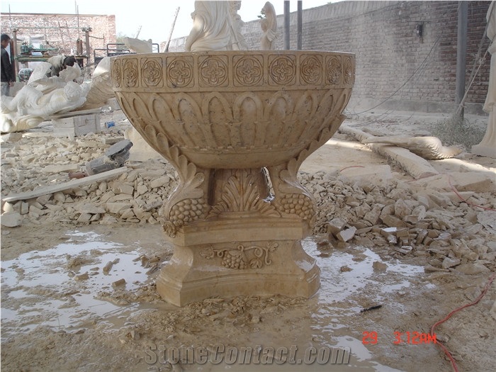 Large Stone Plant Pots