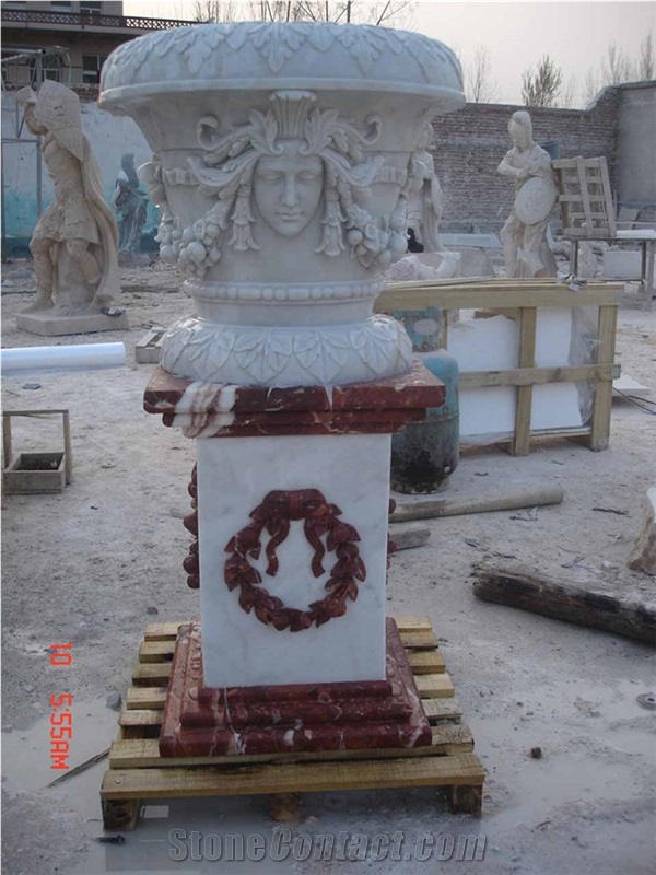 Large Stone Plant Pots