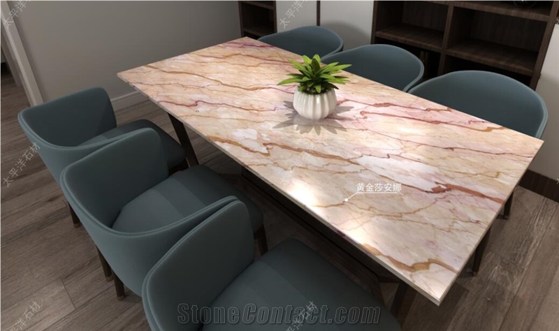 Gold Royal Marble Slabs,Block in Stock,Project Tiles Hotel Floor Cover