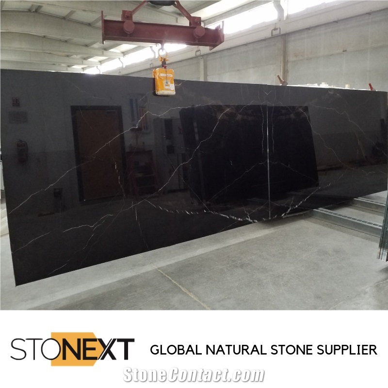 Alexander Black Marble Slabs