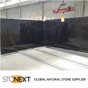 Alexander Black Marble Slabs
