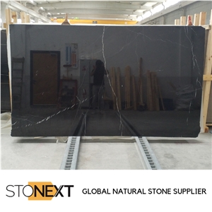 Alexander Black Marble Slabs