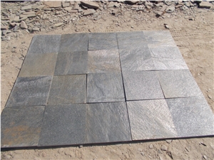 Deoli Green Slate Tiles, Gold Green Slate