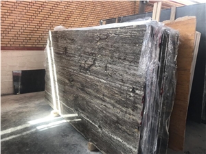 Silver Travertine Slabs
