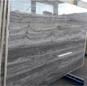Silver Travertine Slabs