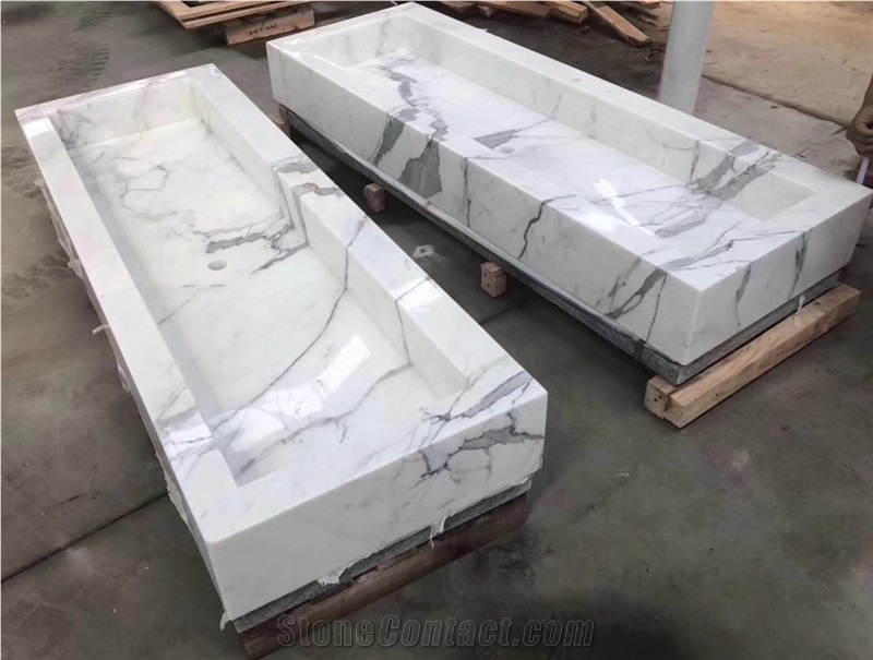 Calacatta White Marble Vanity Countertop Price