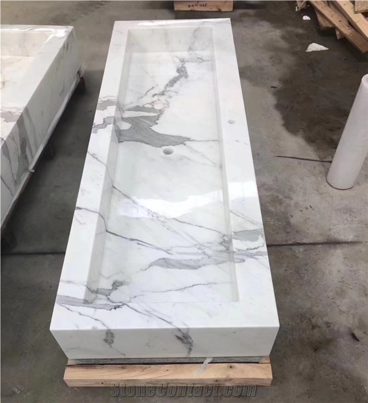 Calacatta White Marble Vanity Countertop Price