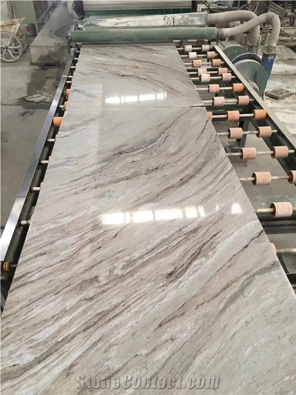 China Palissandro Ocean Wave Grey Marble Tile