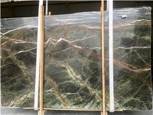 Fancy Green Marble, Rainforest Green Marble Slab Fancy Green Marble, Rainforest Green Marble Slab