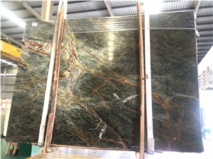 Fancy Green Marble, Rainforest Green Marble Slab