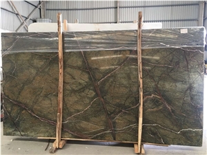 Fancy Green Marble, Rainforest Green Marble Slab