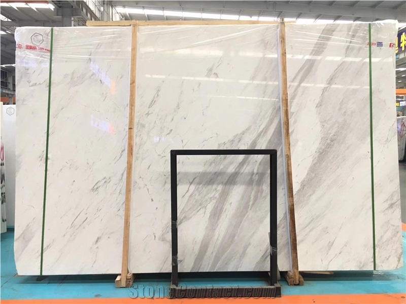 Greece Volakas Flower White Marble Slab Price