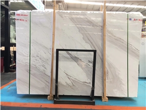 Greece Volakas Flower White Marble Slab Price