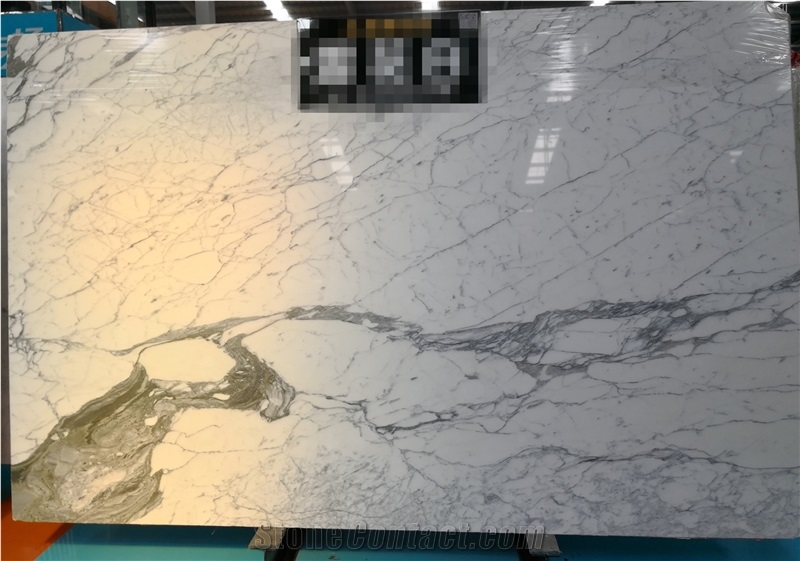 Italy Statuarietto Venato White Marble Slab Price