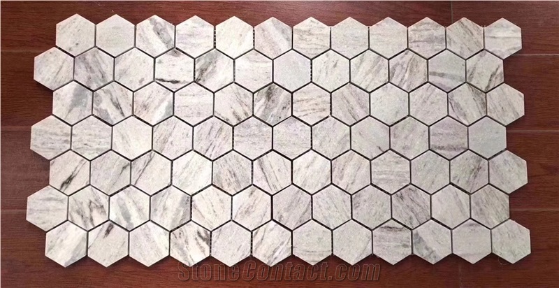 Palissandro White Marble Hexagon Mosaic Tile Price