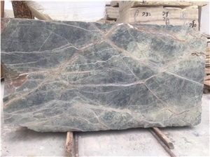Wholesale Rain Forest Green Marble Block Price