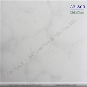 Artificial Stone Snow White Marble Tile and Slab