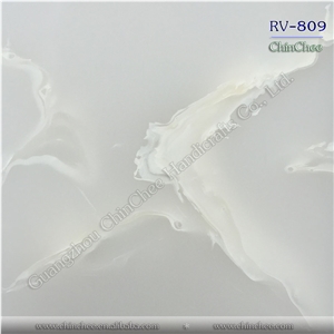 Artificial Stone Snow White Marble Tile and Slab