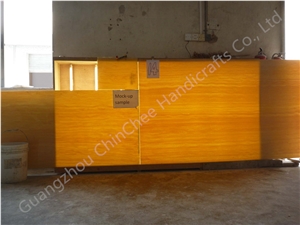 Honey Onyx Tiles Faux Alabaster for Bar Counter