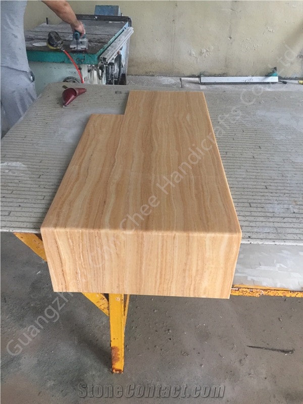 Honey Onyx Tiles Faux Alabaster for Bar Counter