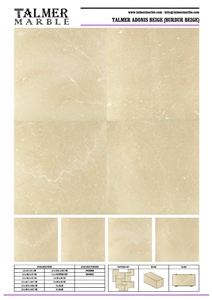 Talmer Adonis Beige Marble Tiles, Slab(Burdur Beige Marble Tiles, Slab)