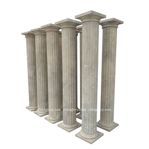 Custom Design Stone Carving Solid Marble Column