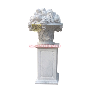 Garden Travertine Granite Stone Flower Pot