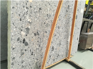 Breccia Grey Conglomerate Slabs Breccia Grey Conglomerate Slabs