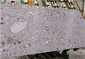 Breccia Grey Conglomerate Slabs