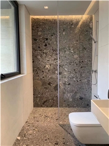 Breccia Grey Conglomerate Slabs