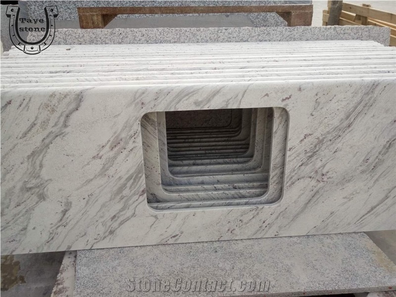 White Granite River White Countertops