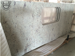White Granite River White Countertops
