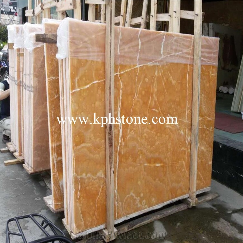 Agate Jade Orange Onyx Slabs Hotel Projects
