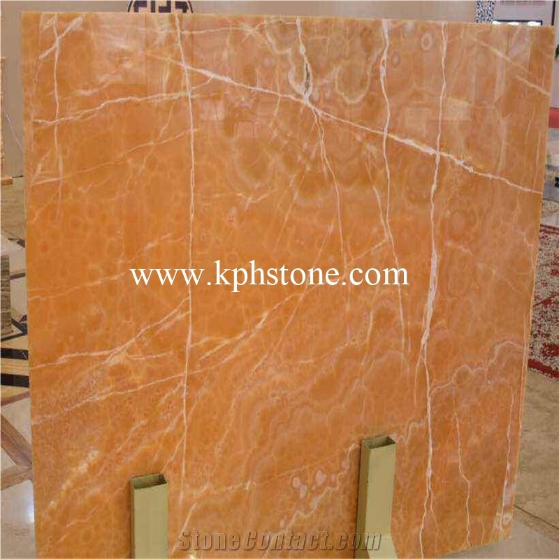 Agate Jade Orange Onyx Slabs Hotel Projects