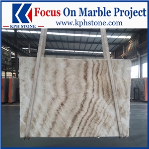 Agri White Straight Vein Onyx Tiles&Slabs