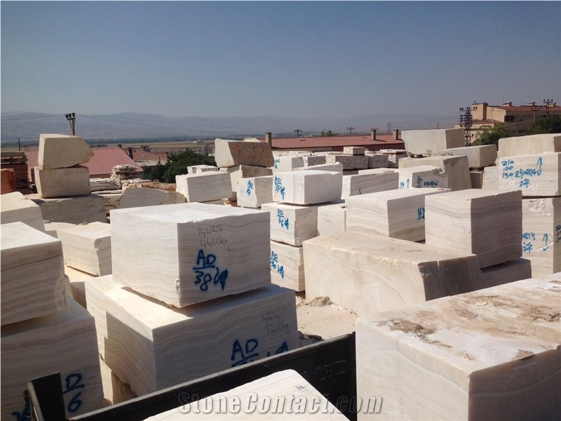Agri White Straight Vein Onyx Tiles&Slabs