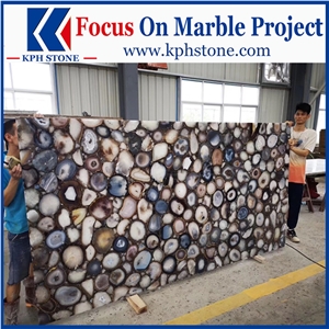 Black Agate Gemstone Semiprecious Stone Slabs